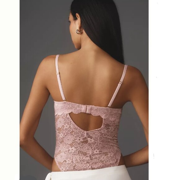 Brand New By Anthropologie Lace-Up Bodysuit - Picture 9 of 9